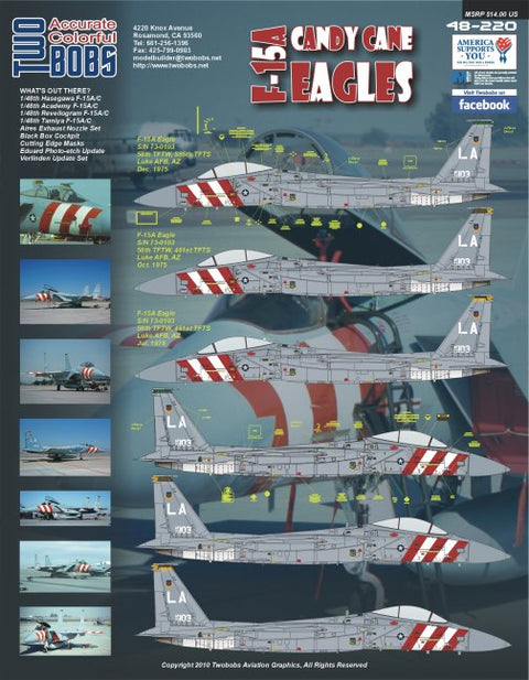 Two Bobs 48-220 1/48 Candy Cane Eagles Part 1 F-15A