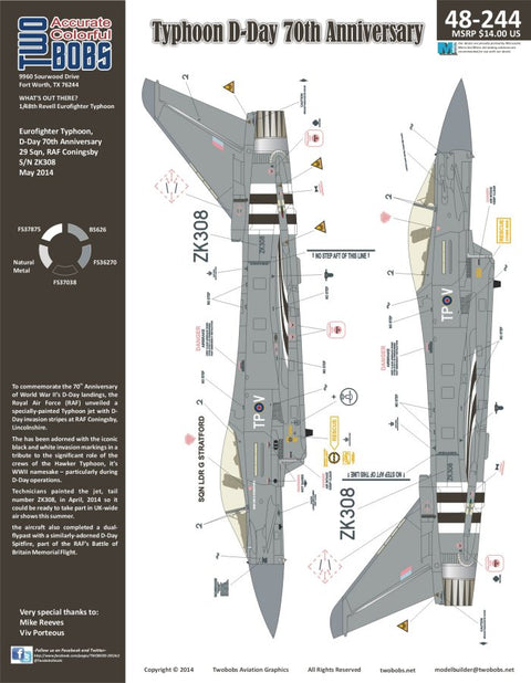 Two Bobs 48-244 1/48 D-Day 70th Anniversary Typhoon
