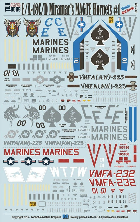 Two Bobs 48-246 1/48 F/A-18C/D Miramar MAGTF Hornet #1