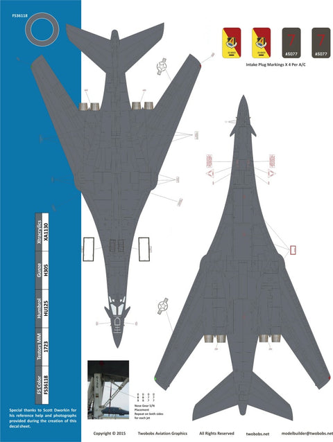 Two Bobs 48-249 1/48 B-1B Modern Day Bones