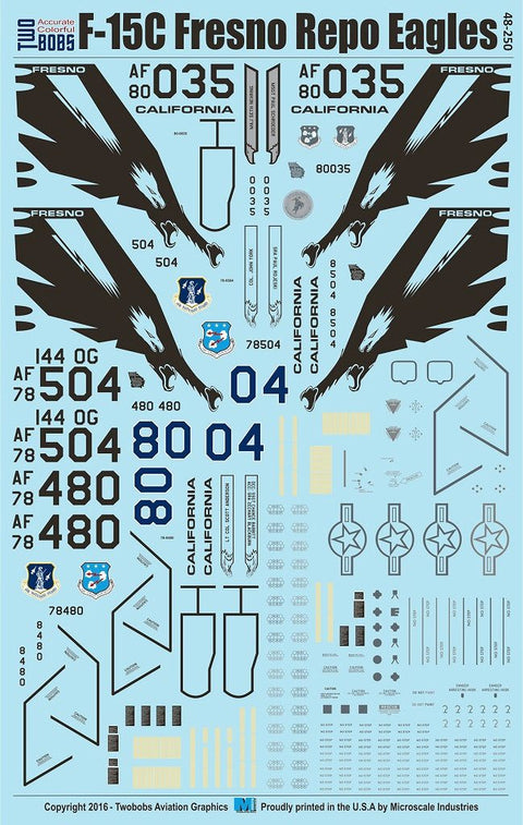 Two Bobs 48-250 1/48 F-15C Reno Report Eagles