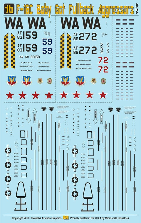 Two Bobs 48-256 1/48 F-16C Baby Got Fullback Aggressors