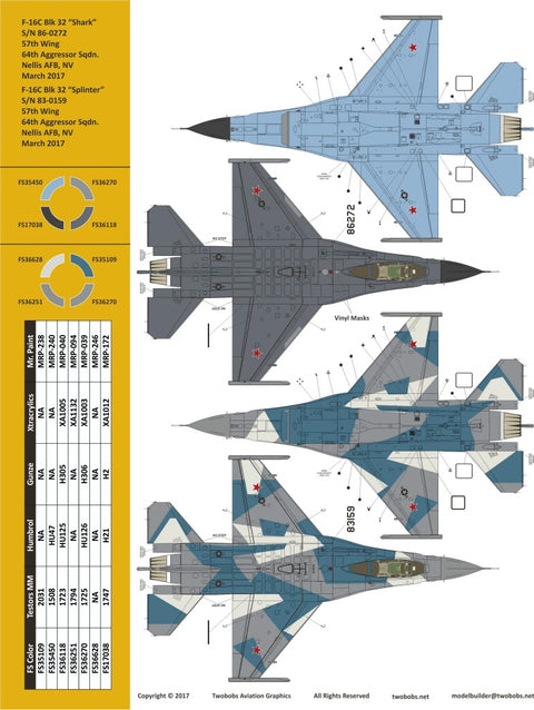Two Bobs 48-256 1/48 F-16C Baby Got Fullback Aggressors