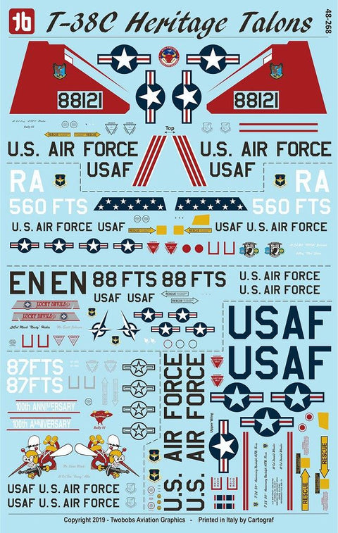 Two Bobs 48-268 1/48 Northrop T-38C Heritage Talon