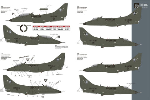 Two Bobs 48-269 1/48 A-4L/A-4K/TA-4K Draken International