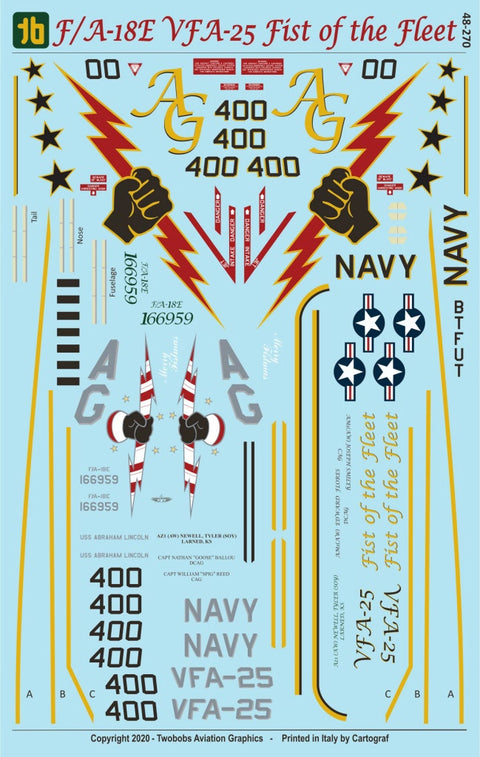 Two Bobs 48-270 1/48 VFA-25 Fist of the Fleet