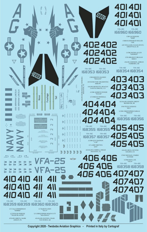 Two Bobs 48-270 1/48 VFA-25 Fist of the Fleet