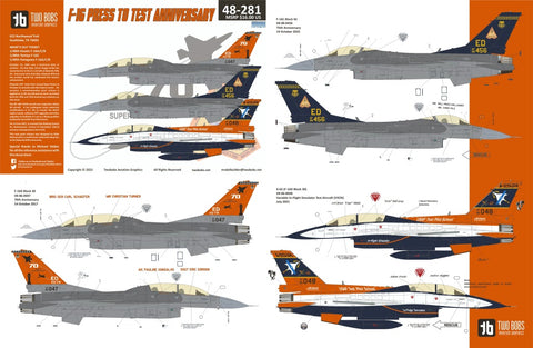 Two Bobs 48-281 1/48 F-16C/D Press-to-Test Anniversary