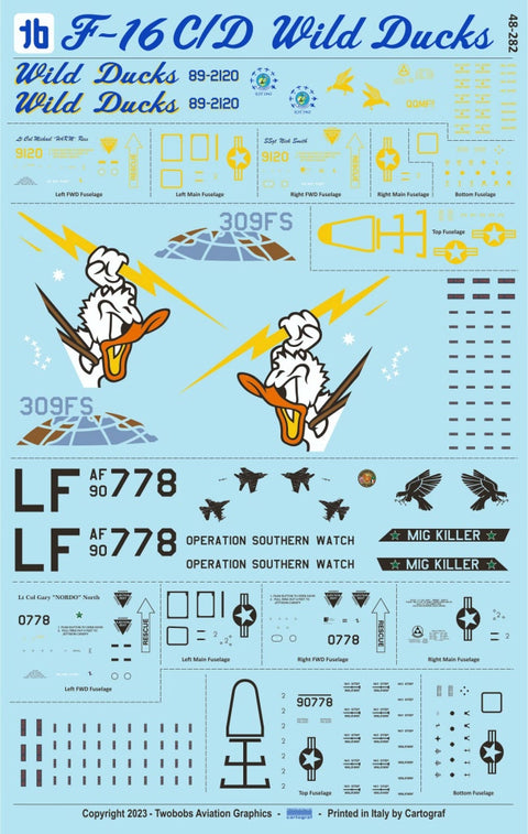 Two Bobs 48-282 1/48 F-16C/D Wild Ducks