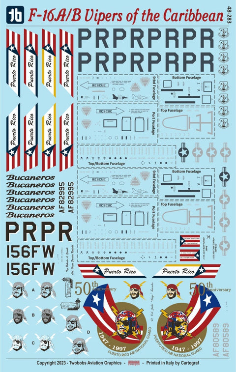 Two Bobs 48-283 1/48 F-16A/B Vipers of the Caribbean