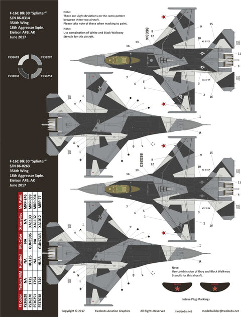 Two Bobs 72-105 1/72 F-16C Fighting Falcon Alaskan Sprinters