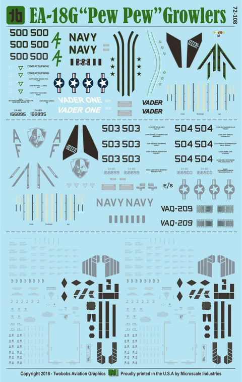 Two Bobs 72-108 1/72 EA-18G Pew Pew Growler
