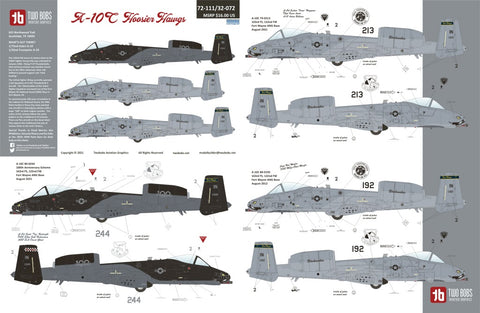 Two Bobs 72-111/32-072 1/32・1/72 A-10C Hoosier Hogues