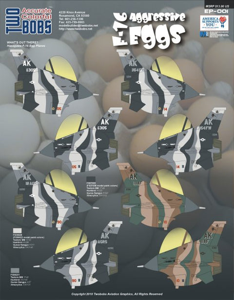 Two Bobs EP-001 F-16 Aggressive Egg Plane