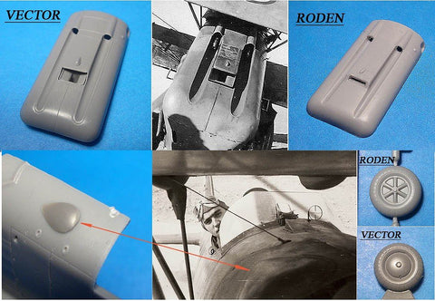 Vector VDS48100 1/48 He 51 Exterior Set (for Roden)