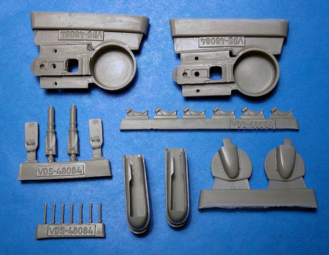 Vector VDS48084 1/48 Re.2002 Wheel Wells, Landing Gear Legs & Covers (for Italeri)