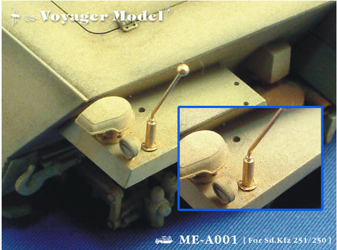 Voyager Model ME-A001 1/35 WWII German Width Indicator Poles for Sd.Kfz. 250/251