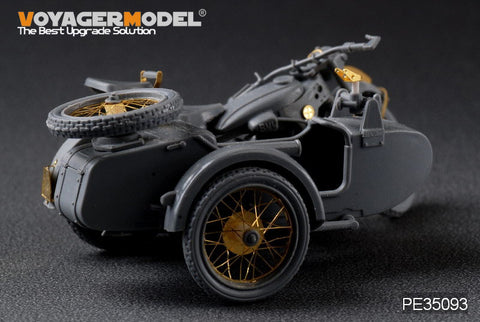 Voyager Model PE35093 1/35 WWII German R-12 Motorcycle Photo-Etched Set (for Zvezda 3607)