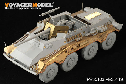 Voyager Model PE35103 1/35 Sd.Kfz. 234 8-Wheeled Vehicle Photo-Etched Set (for Dragon 6221)