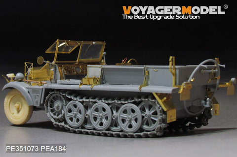 Voyager Model PE351073 1/35 WWII German Army Sd.Kfz.10 Ausf. B Half-track Early Production (for Dragon 6731)
