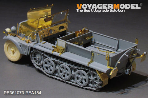 Voyager Model PE351073 1/35 WWII German Army Sd.Kfz.10 Ausf. B Half-track Early Production (for Dragon 6731)