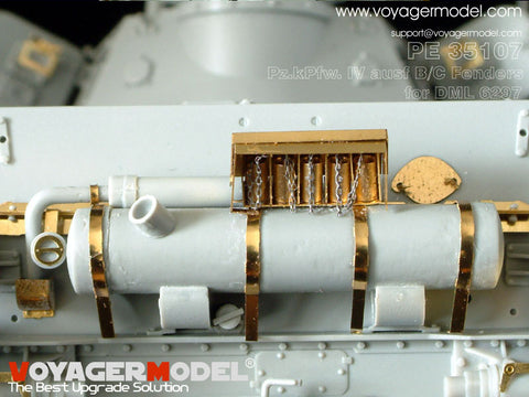 Voyager Model PE35107 1/35 Panzer IV Ausf. B/C Photo-Etched Set (for Dragon 6297)