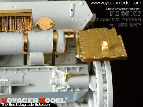 Voyager Model PE35107 1/35 Panzer IV Ausf. B/C Photo-Etched Set (for Dragon 6297)