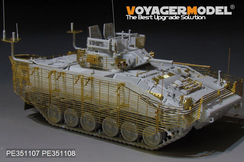 Voyager Model PE351108 1/35 Modern British FV510 Warrior TES(H) Infantry Fighting Vehicle with Slat Armor (2011 Version) Upgrade Set (for MENG SS-017)