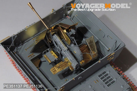 Voyager Model PE351137A 1/35 WWII German Sd.Kfz.161/3 37mm Flak Panzer IV Self-Propelled Anti-Aircraft Gun (Sf) "Möbelwagen" (BORDER BT-007)
