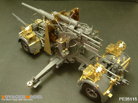 Voyager Model PE35115 1/35 88mm Flak 36/37 & Zündapp Photo-Etched Parts Set (for Tamiya 35017/35283)