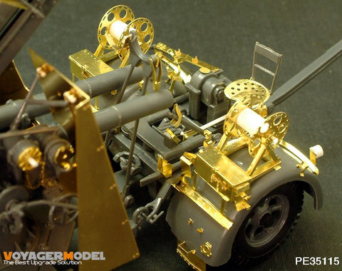 Voyager Model PE35115 1/35 88mm Flak 36/37 & Zündapp Photo-Etched Parts Set (for Tamiya 35017/35283)