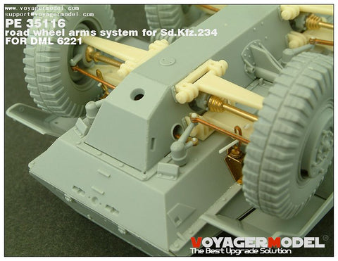 Voyager Model PE35116 1/35 Sd.Kfz.234 Series Suspension Photo-Etched Set (for Dragon 6221)