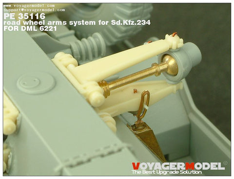 Voyager Model PE35116 1/35 Sd.Kfz.234 Series Suspension Photo-Etched Set (for Dragon 6221)