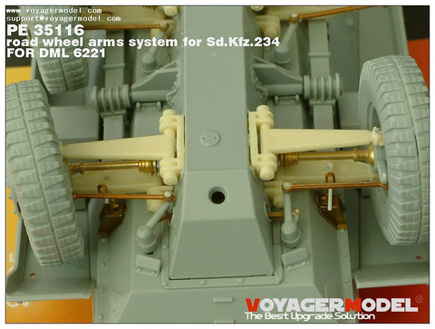 Voyager Model PE35116 1/35 Sd.Kfz.234 Series Suspension Photo-Etched Set (for Dragon 6221)