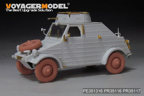 Voyager Model PE351316B 1/35 WWII German Pkw.K1 Type 823 Basic Upgrade Set with Wheels (MENG VS-017)