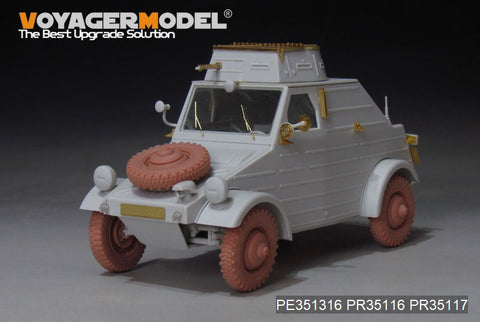 Voyager Model PE351316B 1/35 WWII German Pkw.K1 Type 823 Basic Upgrade Set with Wheels (MENG VS-017)