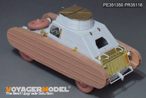 Voyager Model PE351350B 1/35 WWII German Pkw.K1 Type 823 Fake Track Upgrade Set with Wheels (MENG VS-017)