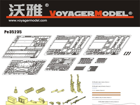 Voyager Model PE35235 1/35 WWII German Sd.Kfz.164 Nashorn Photo-Etched Set (for Dragon 6314)
