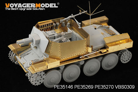 Voyager Model PE35269 1/35 WWII German 38(t) Reconnaissance Tank (Short-barreled 7.5cm Gun Variant) Photo-Etched Set (for Dragon 6310)