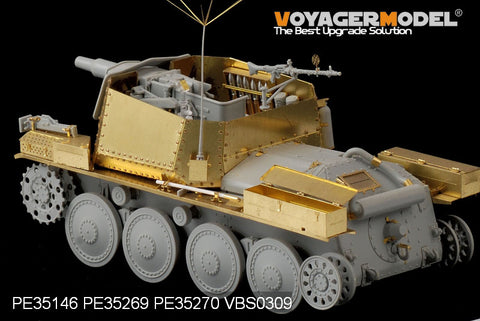 Voyager Model PE35269 1/35 WWII German 38(t) Reconnaissance Tank (Short-barreled 7.5cm Gun Variant) Photo-Etched Set (for Dragon 6310)