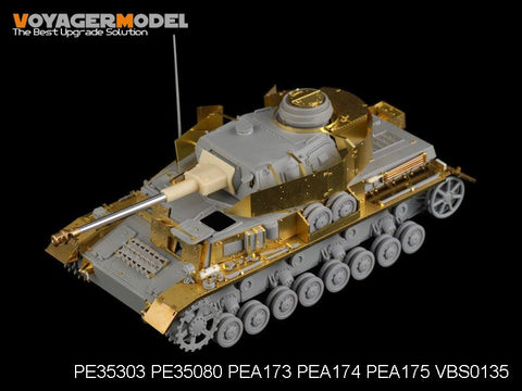 Voyager Model PE35303 1/35 WWII German Panzer IV Ausf. D (Long-Barrel Version) Basic Photo-Etched Set (for Dragon 6330)