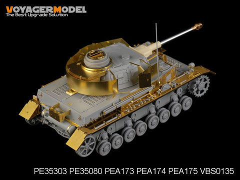 Voyager Model PE35303 1/35 WWII German Panzer IV Ausf. D (Long-Barrel Version) Basic Photo-Etched Set (for Dragon 6330)