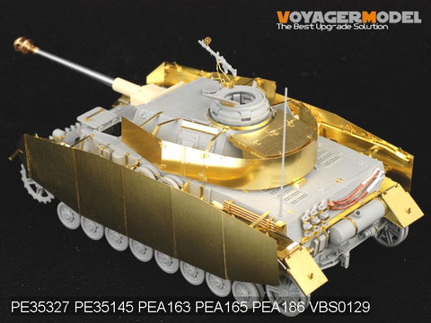 Voyager Model PE35327 1/35 WWII German Panzer IV Ausf. H (Late) / J (Early) Photo-Etched Set (for Dragon 6300/6549)