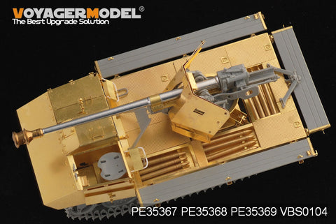 Voyager Model PE35367 1/35 WWII German Steyr RSO Mounted with 75mm Pak 40/4 Basic Set (Rivets Included) (for Dragon 6640)