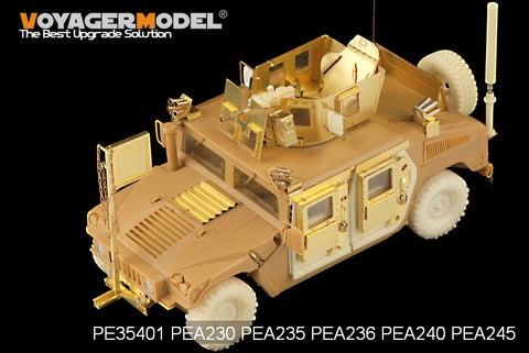 Voyager Model PE35401 1/35 Modern USMC Humvee M1114 Frag 5 with Smoke Dischargers (Bronco 35080/35092)