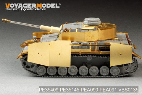 Voyager Model PE35409 1/35 WWII German Panzer IV Ausf. G with Smoke Dischargers – Basic Photo-Etched Set (for Dragon)