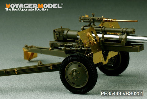 Voyager Model PE35449 1/35 WWII US 3-inch M5 Anti-Tank Gun / M1 105mm Howitzer with M2A1 Carriage 2-in-1 (AFV Club 35S64/35160)