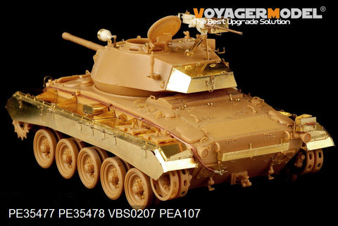 Voyager Model PE35477 1/35 WWII US M24 Chaffee (Early Production) Light Tank Basic Set (Bronco 35069)