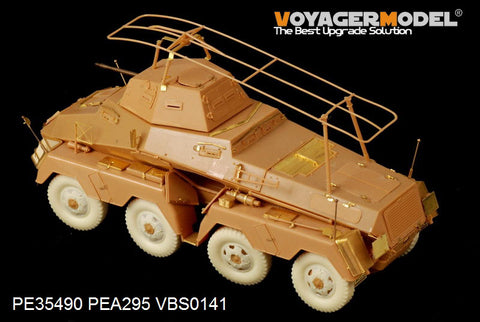 Voyager Model PE35490 1/35 WWII German Sd.Kfz.232 8-Rad Armored Car (Early Version) Photo-Etched Set (for AFV35232)