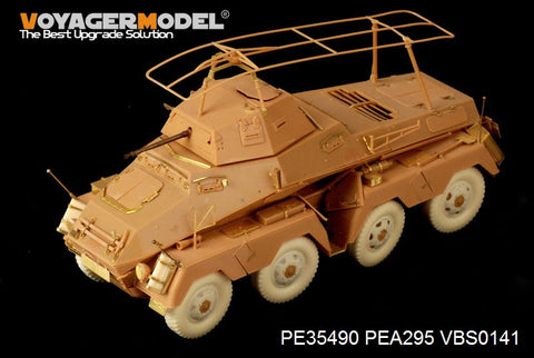 Voyager Model PE35490 1/35 WWII German Sd.Kfz.232 8-Rad Armored Car (Early Version) Photo-Etched Set (for AFV35232)